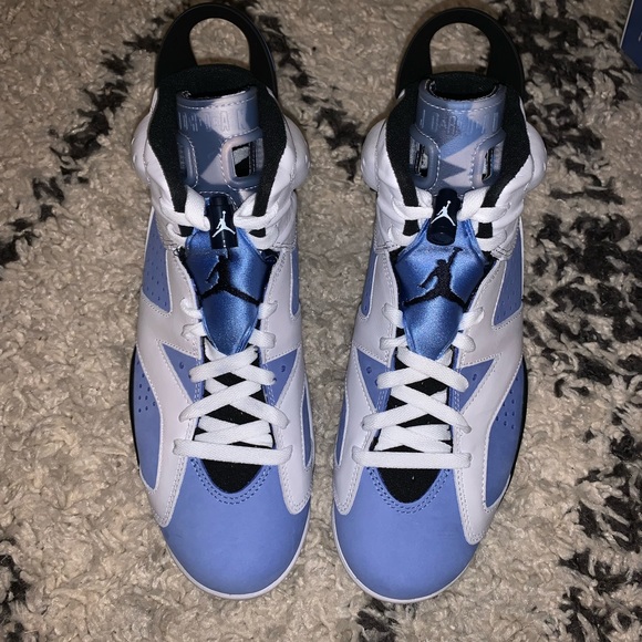 Brand New Jordan 6 UNC University Blue White Black sz 9.5 - Picture 8 of 10